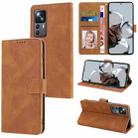 For Xiaomi 12T/12T Pro/Redmi K50 Ultra Fantasy Classic Skin-feel Calfskin Texture PU Phone Case(Brown) - 1