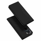 For vivo Y16 / Y02s DUX DUCIS Skin Pro Series Flip Leather Phone Case(Black) - 1