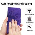 For Huawei P20 Skin Feel Sun Flower Pattern Flip Leather Phone Case with Lanyard(Dark Purple) - 4