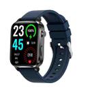 F100 1.7 inch HD Square Screen TPU Strap Smart Watch Supports Body Temperature Monitoring/Blood Oxygen Monitoring(Blue) - 1