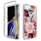 For Samsung Galaxy Note9 Transparent Painted Phone Case(Purple Floral) - 1