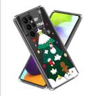 For Samsung Galaxy S23 Ultra 5G Christmas Patterned Clear TPU Phone Cover Case(Christmas Tree) - 1