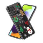 For Xiaomi Poco C40 Christmas Patterned Clear TPU Phone Cover Case(Happy Yeti) - 1