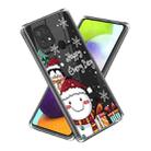 For Xiaomi Poco C40 Christmas Patterned Clear TPU Phone Cover Case(Penguin Yeti) - 1