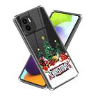 For Xiaomi Redmi A1 Christmas Patterned Clear TPU Phone Cover Case(Santa Elk) - 1