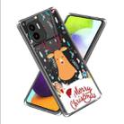 For Xiaomi Redmi A1 Christmas Patterned Clear TPU Phone Cover Case(Christmas Elk) - 1