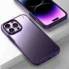For iPhone 14 Pro Max Armor Frosted Phone Case(Purple) - 1