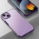 For iPhone 14 Plus Armor Frosted Phone Case(Purple) - 1