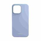 For iPhone 14 MOMAX Liquid Silicone Magsafe Magnetic Phone Case(Blue) - 1