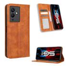 For Infinix Note 12 5G / Note 12 Pro 5G Magnetic Buckle Retro Texture Leather Phone Case(Brown) - 1