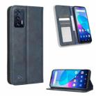 For Oukitel C31 Magnetic Buckle Retro Texture Leather Phone Case(Blue) - 1