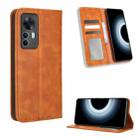 For Xiaomi 12T / Redmi K50 Ultra Magnetic Buckle Retro Texture Leather Phone Case(Brown) - 1