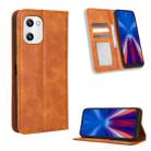 For UMIDIGI C1 Magnetic Buckle Retro Texture Leather Phone Case(Brown) - 1