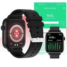 T49 1.9 inch HD Square Screen Smart Watch Supports Heart Rate Monitoring/Bluetooth Calling(Silver Black) - 5
