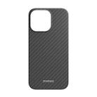 For iPhone 14 MOMAX Magsafe Magnetic Carbon Fiber Texture Phone Case(Black) - 1