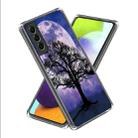 For Samsung Galaxy S23 5G Colored Drawing Clear TPU Phone Protective Case(Moon Tree) - 1