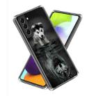 For Samsung Galaxy S23+ 5G Colored Drawing Clear TPU Phone Protective Case(Small Dog) - 1