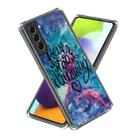 For Samsung Galaxy S23+ 5G Colored Drawing Clear TPU Phone Protective Case(English Alphabet) - 1