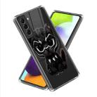 For Samsung Galaxy S23 5G Colored Drawing Clear TPU Phone Protective Case(Mask Cat) - 1