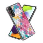 For Samsung Galaxy S23+ 5G Colored Drawing Clear TPU Phone Protective Case(Color Scales) - 1