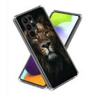 For Samsung Galaxy S23 Ultra 5G Colored Drawing Clear TPU Phone Protective Case(Lion King) - 1