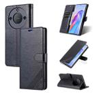 For Honor X40 AZNS Sheepskin Texture Flip Leather Phone Case(Black) - 1