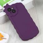 For iPhone 14 Plus Bowknot Liquid Silicone Phone Case(Purple) - 2