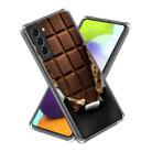 For Samsung Galaxy S23 5G Colored Drawing Clear TPU Phone Protective Case(3D Chocolate) - 1