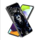 For Samsung Galaxy S23 5G Colored Drawing Clear TPU Phone Protective Case(Planet Wolf) - 1