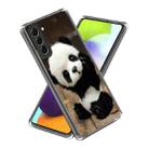 For Samsung Galaxy S23+ 5G Colored Drawing Clear TPU Phone Protective Case(Giant Panda) - 1