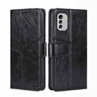 For Nokia G60 5G Geometric Stitching Horizontal Flip Leather Phone Case(Black) - 1