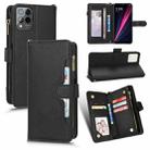 For T-Mobile REVVL 6 Pro 5G Litchi Texture Zipper Leather Phone Case(Black) - 1