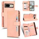 For Google Pixel 7 5G Litchi Texture Zipper Leather Phone Case(Pink) - 1