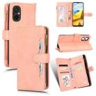 For Xiaomi Poco M5 Litchi Texture Zipper Leather Phone Case(Pink) - 1