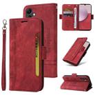 For Samsung Galaxy A14 5G BETOPNICE Dual-side Buckle Leather Phone Case(Red) - 1