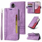 For Samsung Galaxy A14 5G BETOPNICE Dual-side Buckle Leather Phone Case(Purple) - 1