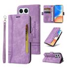 For Honor X8 5G / X6 BETOPNICE Dual-side Buckle Leather Phone Case(Purple) - 1