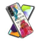 For Samsung Galaxy S23+ 5G Colored Drawing Clear TPU Phone Protective Case(Colored Alphabet) - 1