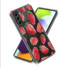 For Samsung Galaxy S23+ 5G Colored Drawing Clear TPU Phone Protective Case(Strawberry) - 1