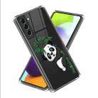 For Samsung Galaxy S23+ 5G Colored Drawing Clear TPU Phone Protective Case(Naughty Panda) - 1