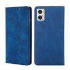 For Motorola Moto E22/E22i Skin Feel Magnetic Horizontal Flip Leather Phone Case(Blue) - 1