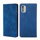 For Nokia G60 5G Skin Feel Magnetic Horizontal Flip Leather Phone Case(Blue) - 1