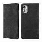 For Nokia G60 5G Skin Feel Magnetic Horizontal Flip Leather Phone Case(Black) - 1