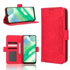 For Realme C33 4G Skin Feel Calf Texture Card Slots Leather Phone Case(Red) - 1