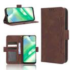 For Realme C33 4G Skin Feel Calf Texture Card Slots Leather Phone Case(Brown) - 1
