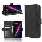 For T-Mobile Revvl 6 5G Skin Feel Calf Texture Card Slots Leather Phone Case(Black) - 1