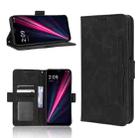 For T-Mobile REVVL 6 Pro 5G Skin Feel Calf Texture Card Slots Leather Phone Case(Black) - 1