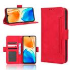 For vivo V25 5G /  X80 Lite Skin Feel Calf Texture Card Slots Leather Phone Case(Red) - 1