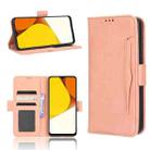 For vivo Y35 4G / Y22s 4G / Y22 4G 2022 Skin Feel Calf Texture Card Slots Leather Phone Case(Pink) - 1