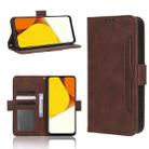 For vivo Y35 4G / Y22s 4G / Y22 4G 2022 Skin Feel Calf Texture Card Slots Leather Phone Case(Brown) - 1